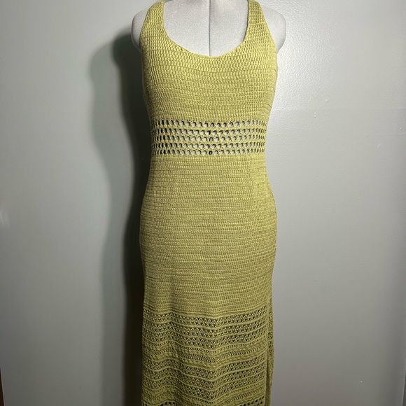 American Eagle Outfitters Dresses & Skirts - American Eagle Outfitters olive green Knit crochet Maxi Dress